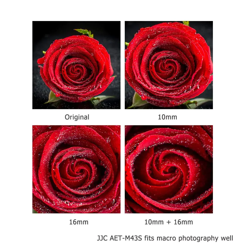 JJC Micro 4/3 Auto Focus Macro Extension Tube Set 10mm & 16mm | For Olympus Panasonic Cameras - view 5