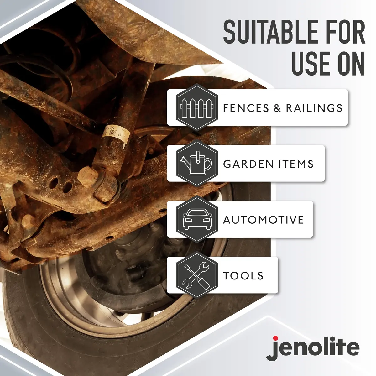 JENOLITE Rust Converter Liquid 1.32 gal | Fast-Acting Water-Based Rust Neutralizer - view 4