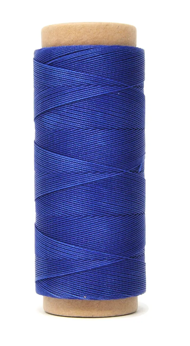 Mandala Crafts 200M 0.45mm Royal Blue Round Waxed Thread for Leather Sewing | Waterproof, Heavy Duty, 219 Yards - view 7