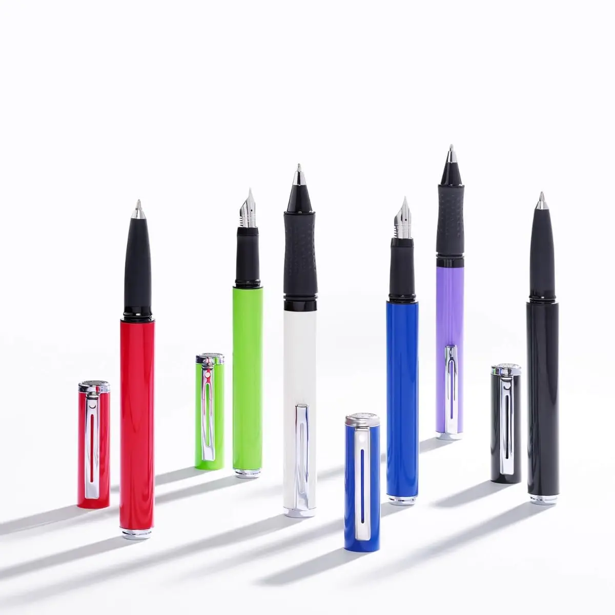 Sheaffer Pop Glossy Red Gel Rollerball Pen with Chrome Trim | Smooth Ink Flow - view 2