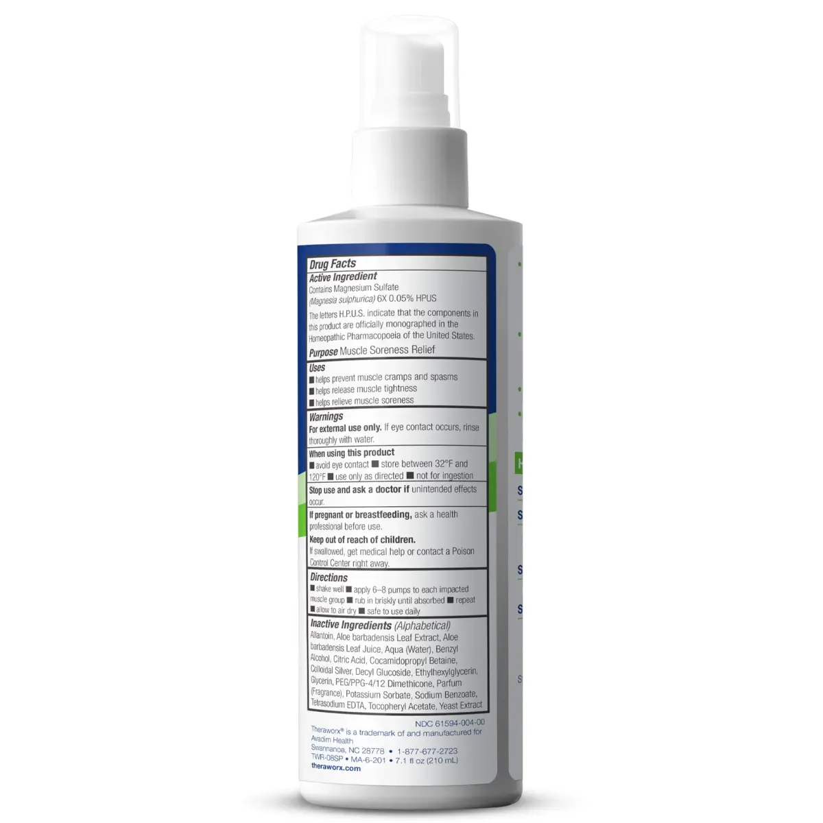 Theraworx Relief Muscle Cramp Spray 210ml (7.1 Fl Oz) | Clinically Trusted for Fast-Acting Relief - view 5