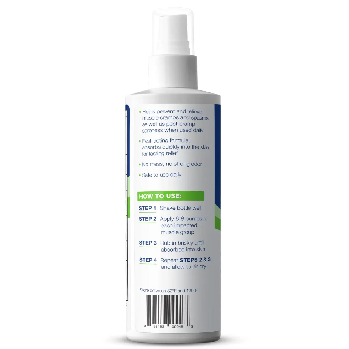 Theraworx Relief Muscle Cramp Spray 210ml (7.1 Fl Oz) | Clinically Trusted for Fast-Acting Relief - view 6