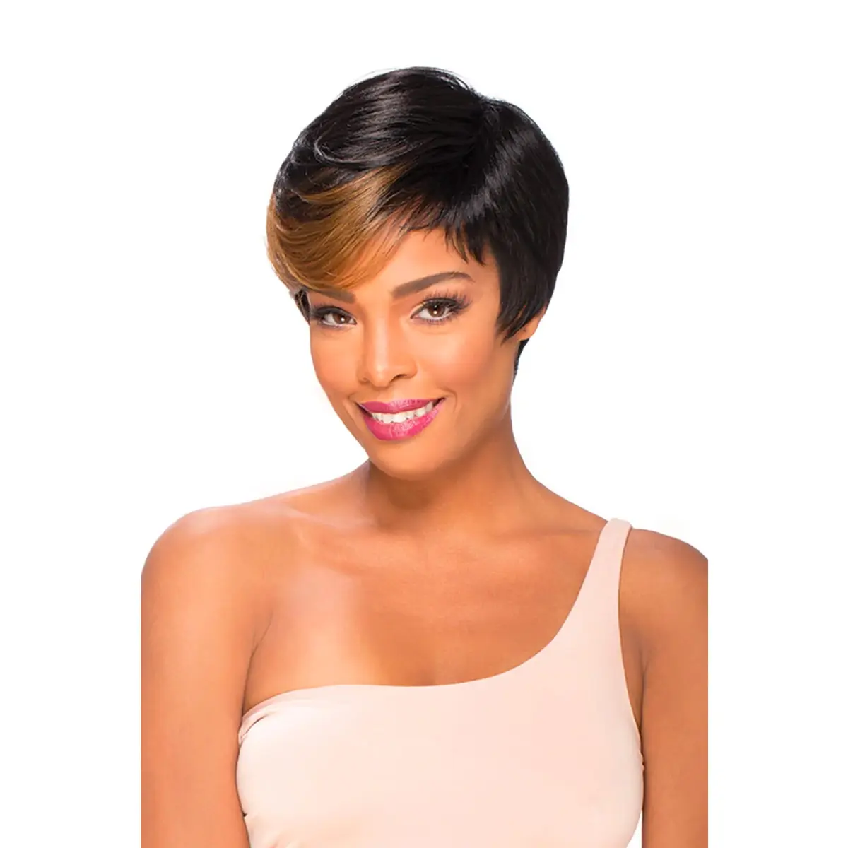 VELLA VELLA Sensual Full Wig - ALEXIS (RMBUR) | Natural Texture, Hand Tied Crown, 8.5" Length - main product image