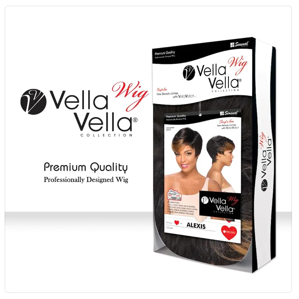 VELLA VELLA Sensual Full Wig - ALEXIS (RMBUR) | Natural Texture, Hand Tied Crown, 8.5" Length - view 6