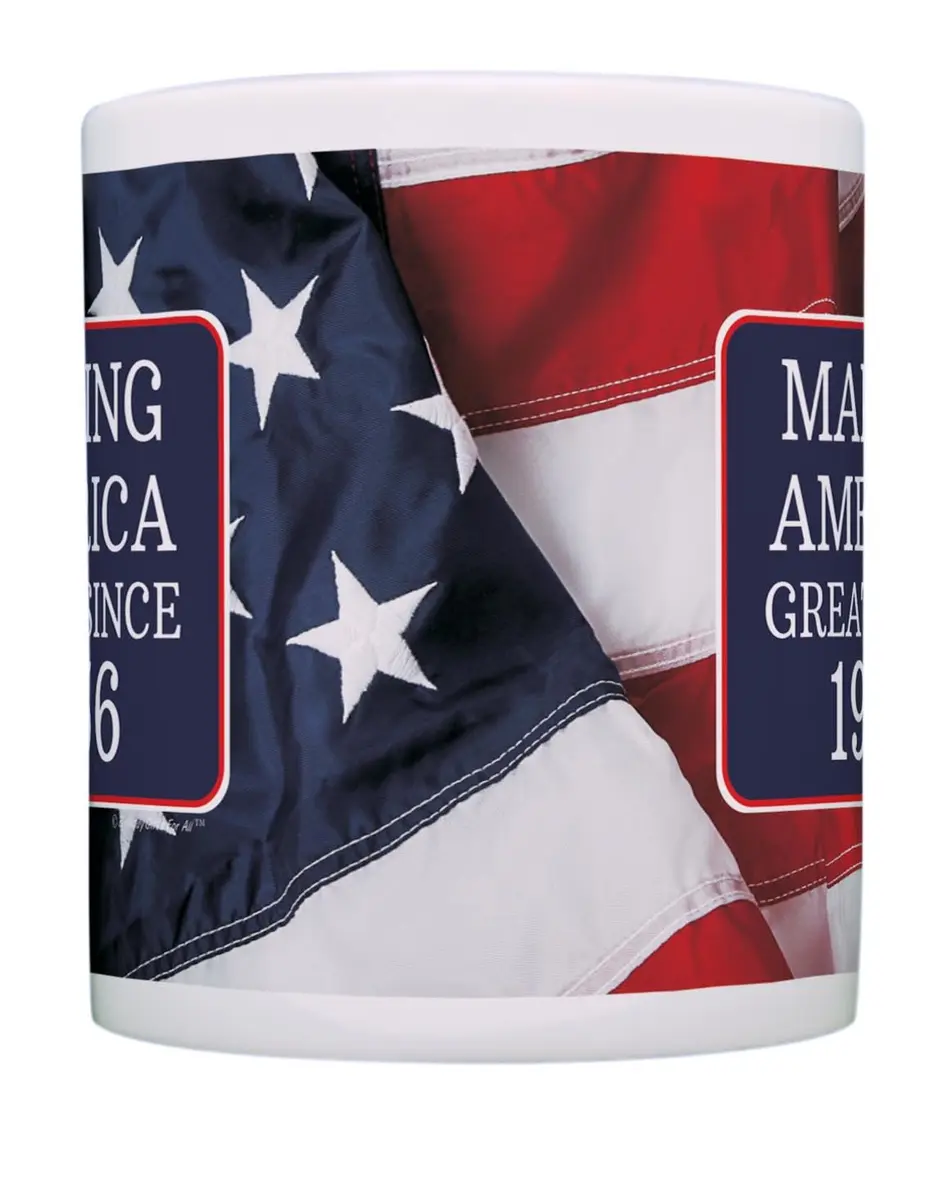 ThisWear Making America Great Since 1956 Flag 11oz Coffee Mug | Classic Ceramic Design, Microwave & Dishwasher Safe - view 7