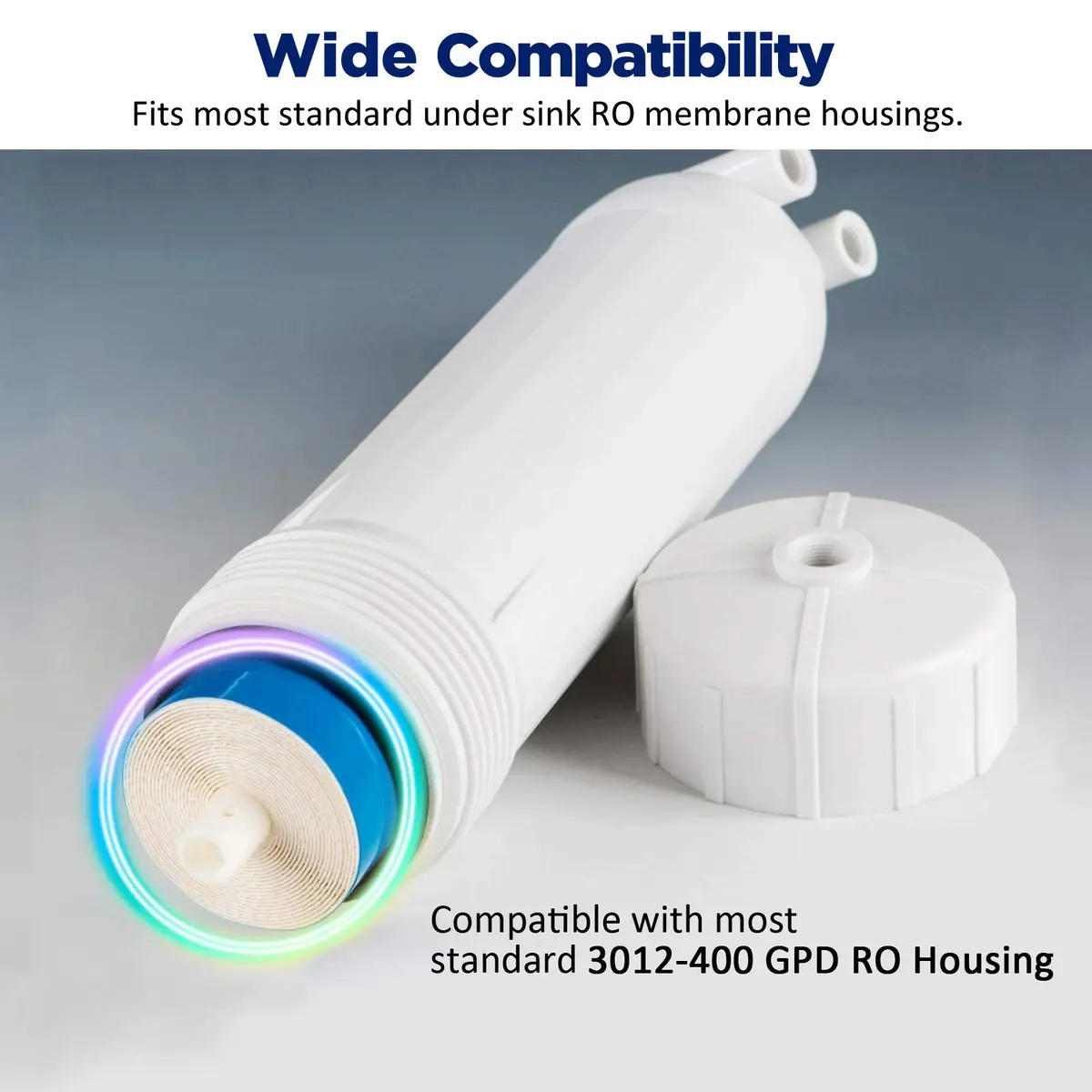 Membrane Solutions NSF/ANSI 58 Certified 400 GPD Reverse Osmosis Membrane | High Flow & Rejection for Home & Commercial Use - view 7