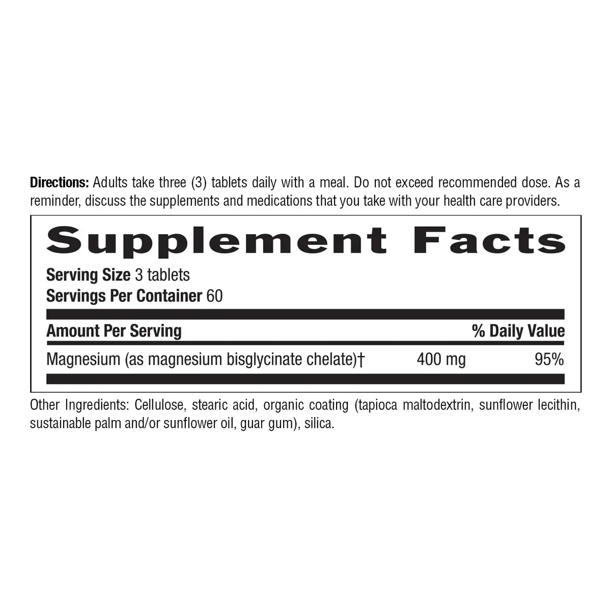 Country Life Chelated Magnesium Glycinate 400 mg | Supports Muscle & Wellness (115 characters) - view 6