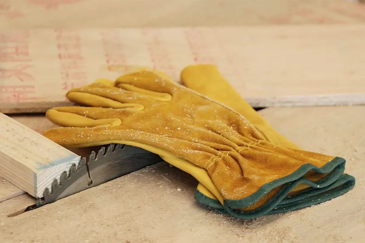 OZERO Leather Work Gloves Large | EN388 Certified Tough Cowhide for Gardening, Construction, Driving - view 8