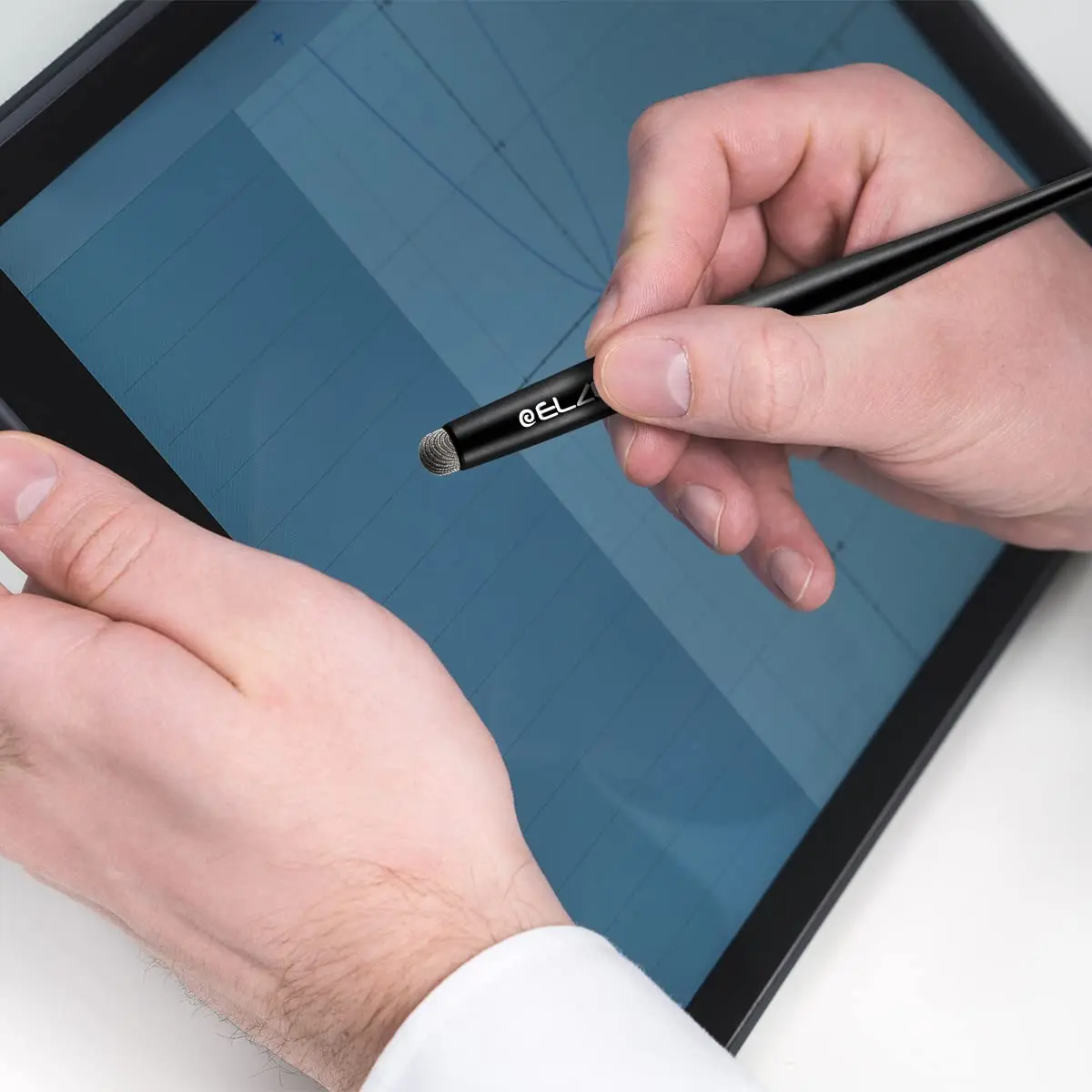 ELZO Stylus Pen Combo 2 Pack | Universal Capacitive Touch Screen with 4 Fiber Tips for Tablets & Phones - view 4