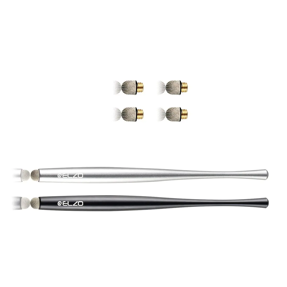ELZO Stylus Pen Combo 2 Pack | Universal Capacitive Touch Screen with 4 Fiber Tips for Tablets & Phones - view 7