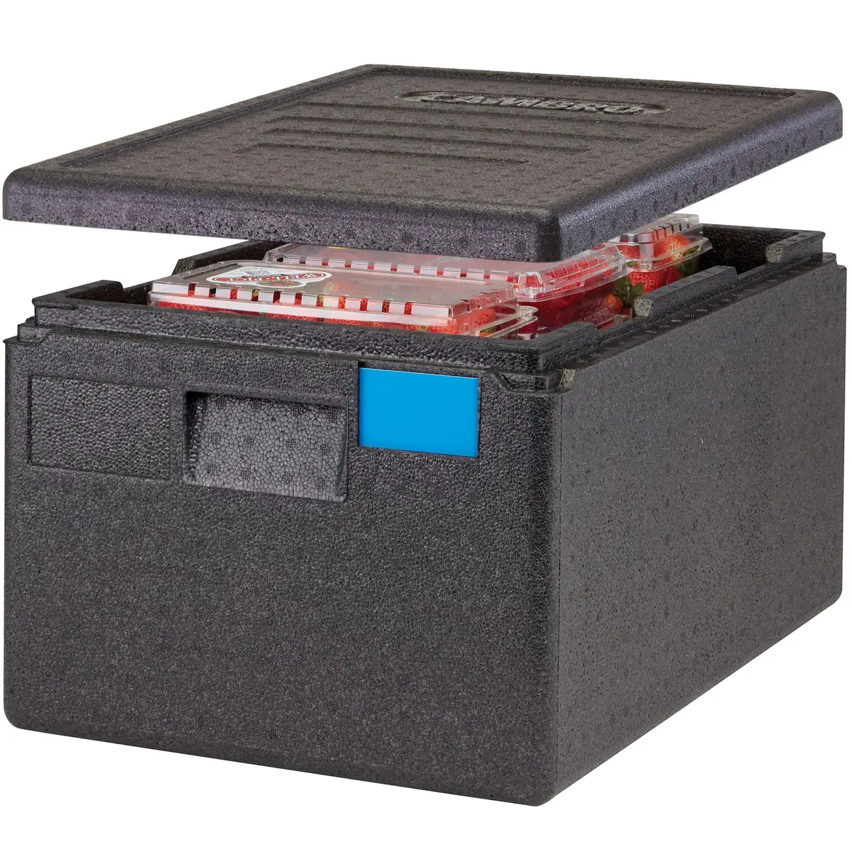 Cambro Cam GoBox Insulated Food Pan Carrier - 46L (45.4 Quarts) - Top Loader - Gray | Keeps Food Hot 4+ Hours - main product image