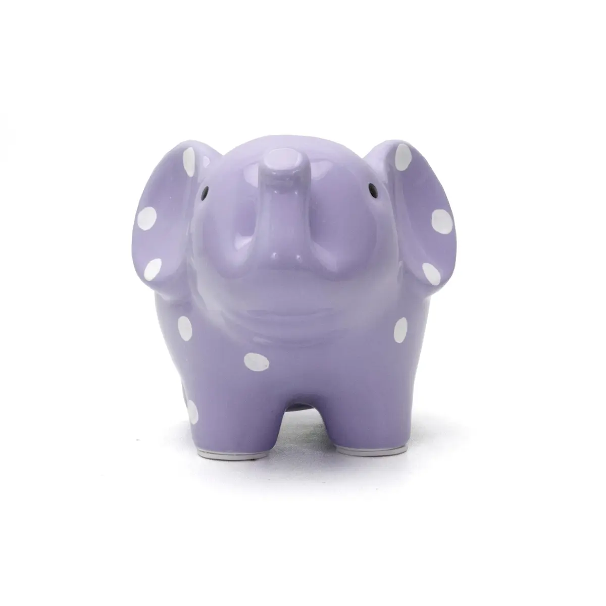 Child to Cherish Ceramic Polka Dot Elephant Piggy Bank for Girls, Lavender | Durable, Hand-Painted, Safe for Kids - view 5