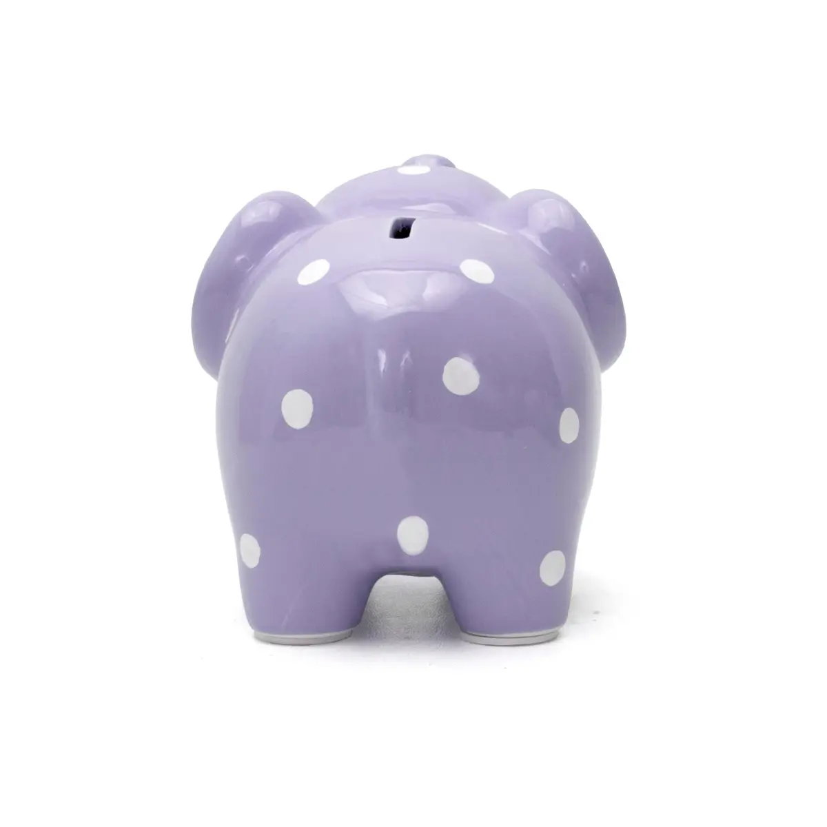 Child to Cherish Ceramic Polka Dot Elephant Piggy Bank for Girls, Lavender | Durable, Hand-Painted, Safe for Kids - view 6