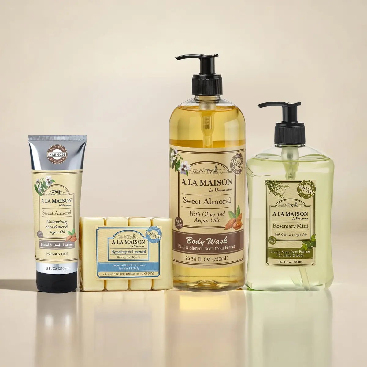 A LA MAISON Fresh Sea Salt French Liquid Hand Soap 16.9 oz | Natural, Vegan & Biodegradable - view 6