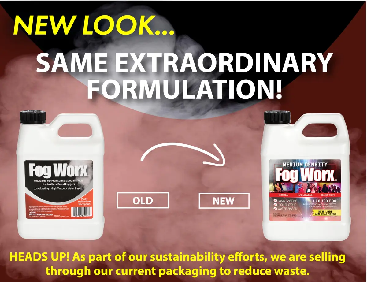 Fog Worx Fog Juice 1.89 L (64 oz) | Premium Water-Based Fog Machine Fluid for Medium Density Fog — Quart - view 2
