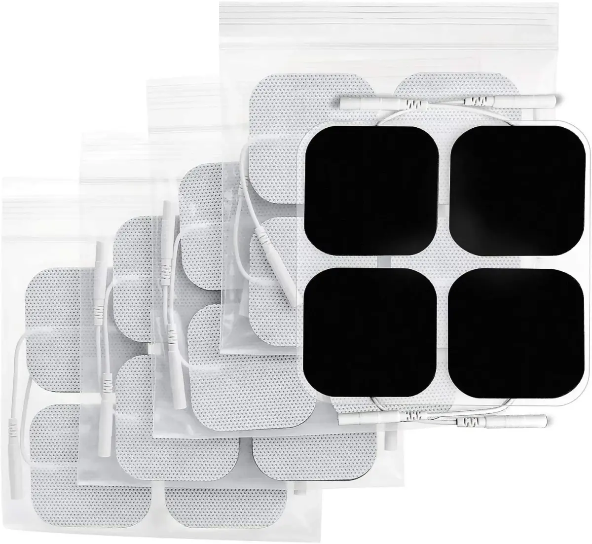 AUVON TENS Unit Electrode Pads 20-Pack | CE & ROHS Approved, Latex-Free, 2" Square - main product image