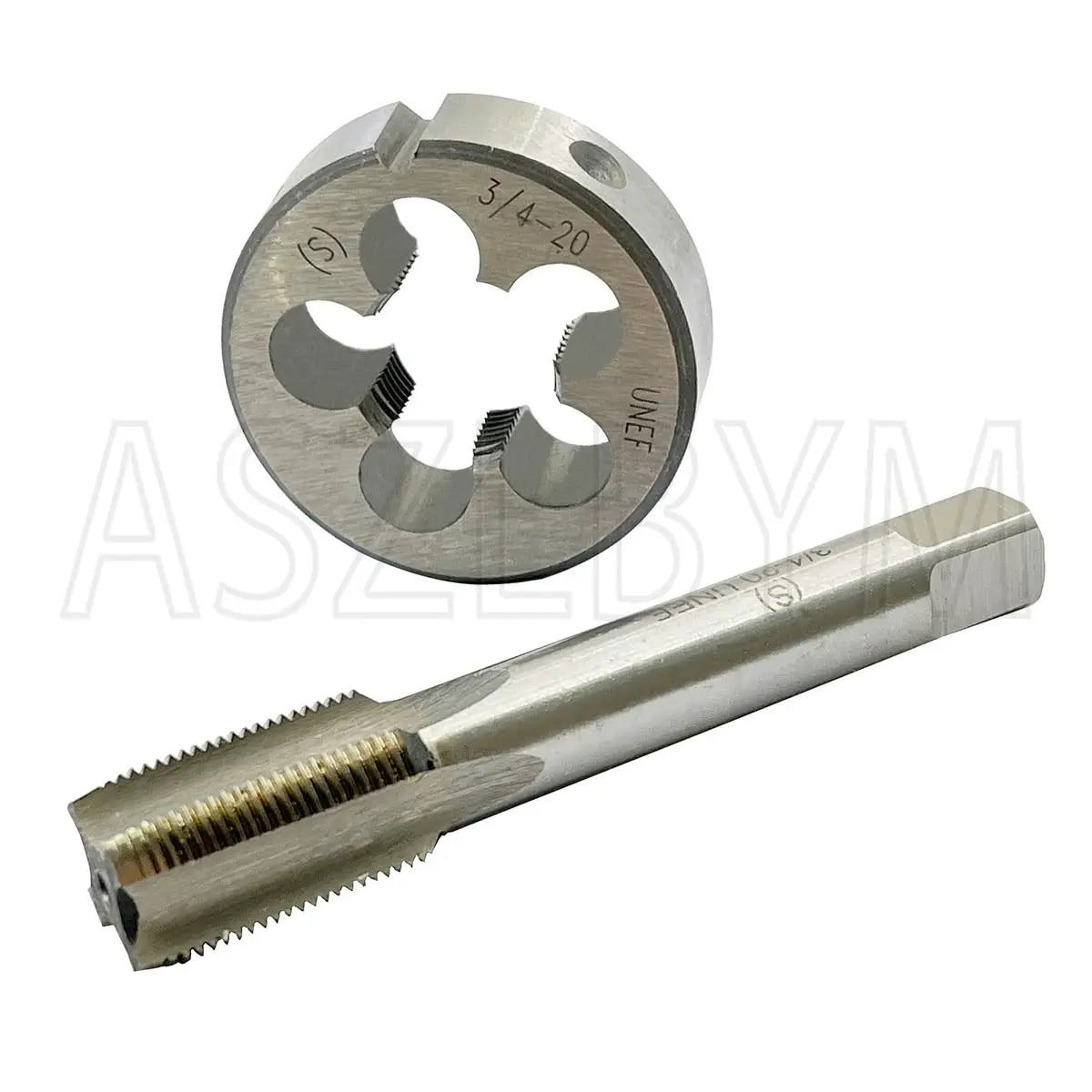 ASZLBYM 3/4-20 HSS Tap And Die Set | UNEF Machine Thread, Round Die, Right Hand, 3/4"-20 Thread (0.811 Fl Oz) - view 3