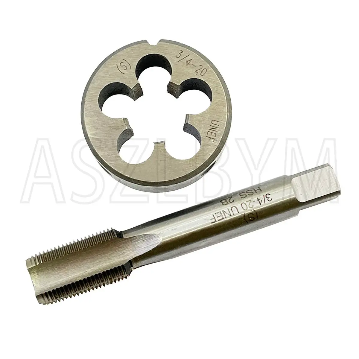ASZLBYM 3/4-20 HSS Tap And Die Set | UNEF Machine Thread, Round Die, Right Hand, 3/4"-20 Thread (0.811 Fl Oz) - view 4