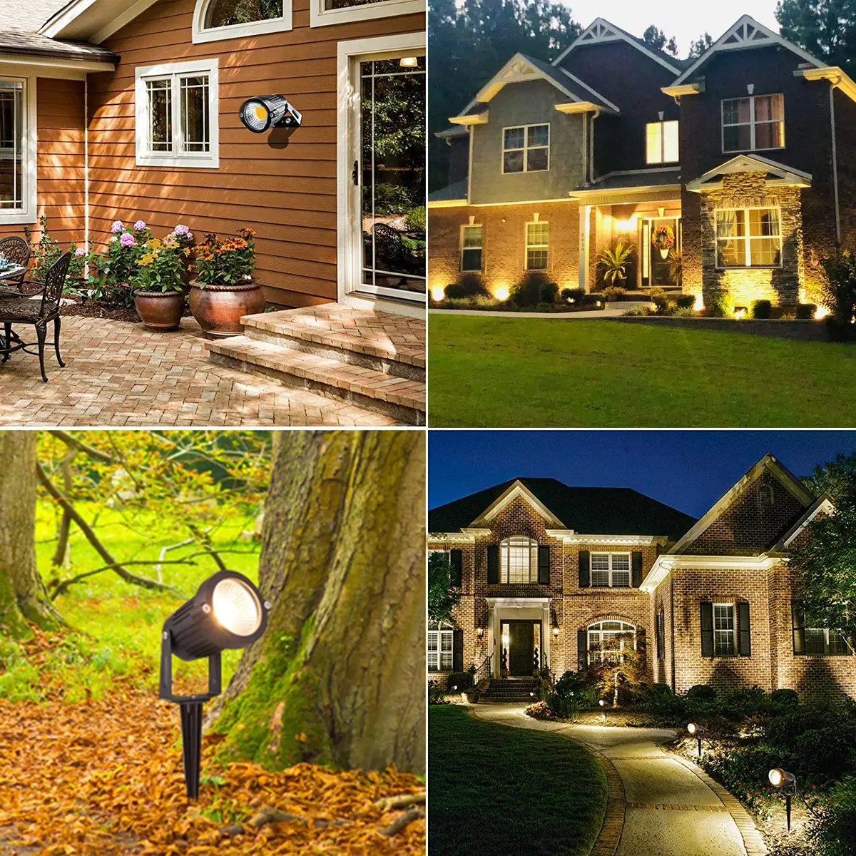 ZUCKEO Low Voltage Landscape Lights LED Landscape Lighting 12V 8 Pack | Waterproof Warm White Garden Spotlights - view 7