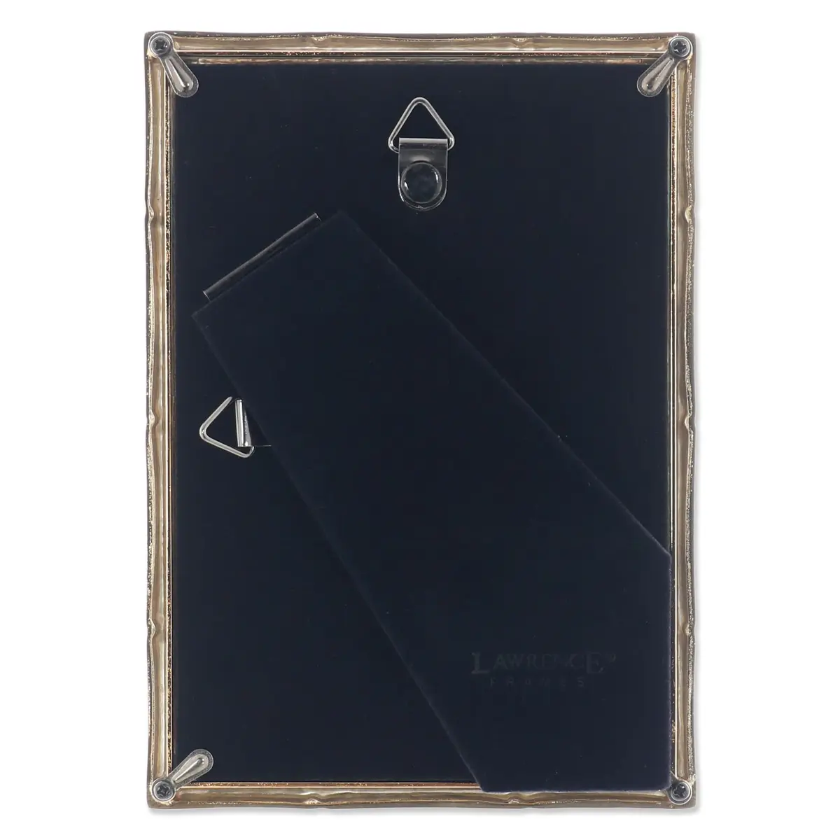 Lawrence 712246 4x6 Gold Metal Picture Frame with Bamboo Design | Elegant Wall & Tabletop Decor - view 2