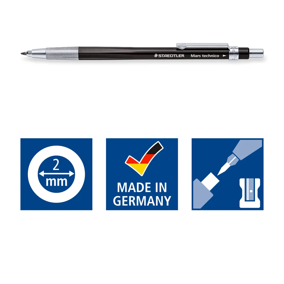 STAEDTLER Mars Technico Leadholder Clutch Pencil 2mm | Art & Writing Tool for Sketching & Drawing - view 7