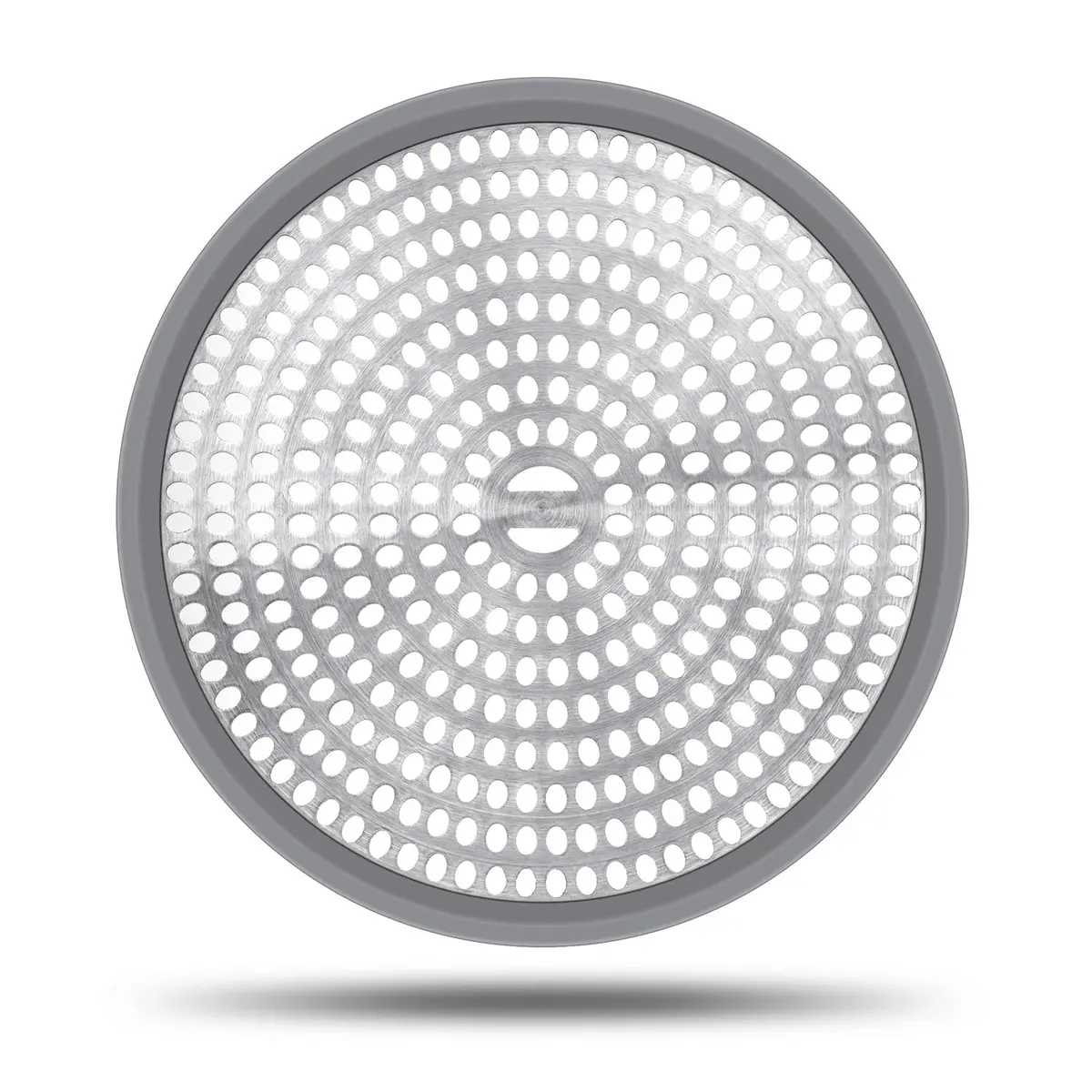 LEKEYE Shower Hair Catcher Drain Protector Strainer Steel & Silicone 2 Pack | Fits Standard Drains - view 2