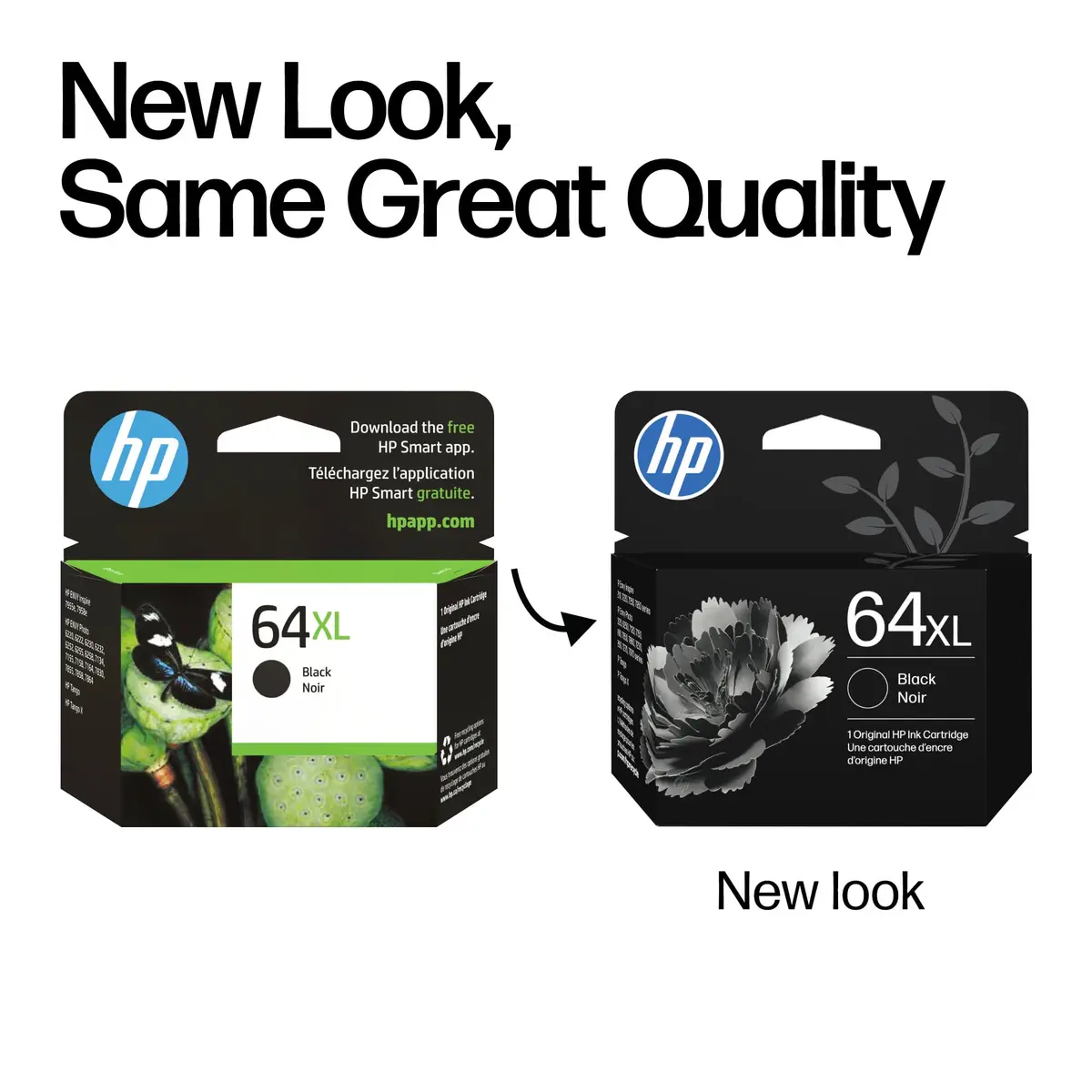 HP 64XL Black High-Yield Ink Cartridge | 600 Pages (Approx.) | Fade-Resistant Documents - view 3
