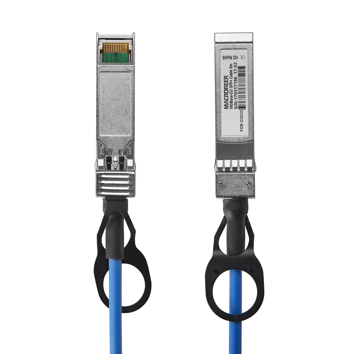 Macroreer SFP Cable, Copper DAC, 2m | Compatible with Cisco, Ubiquiti, D-Link, Mikrotik - view 6