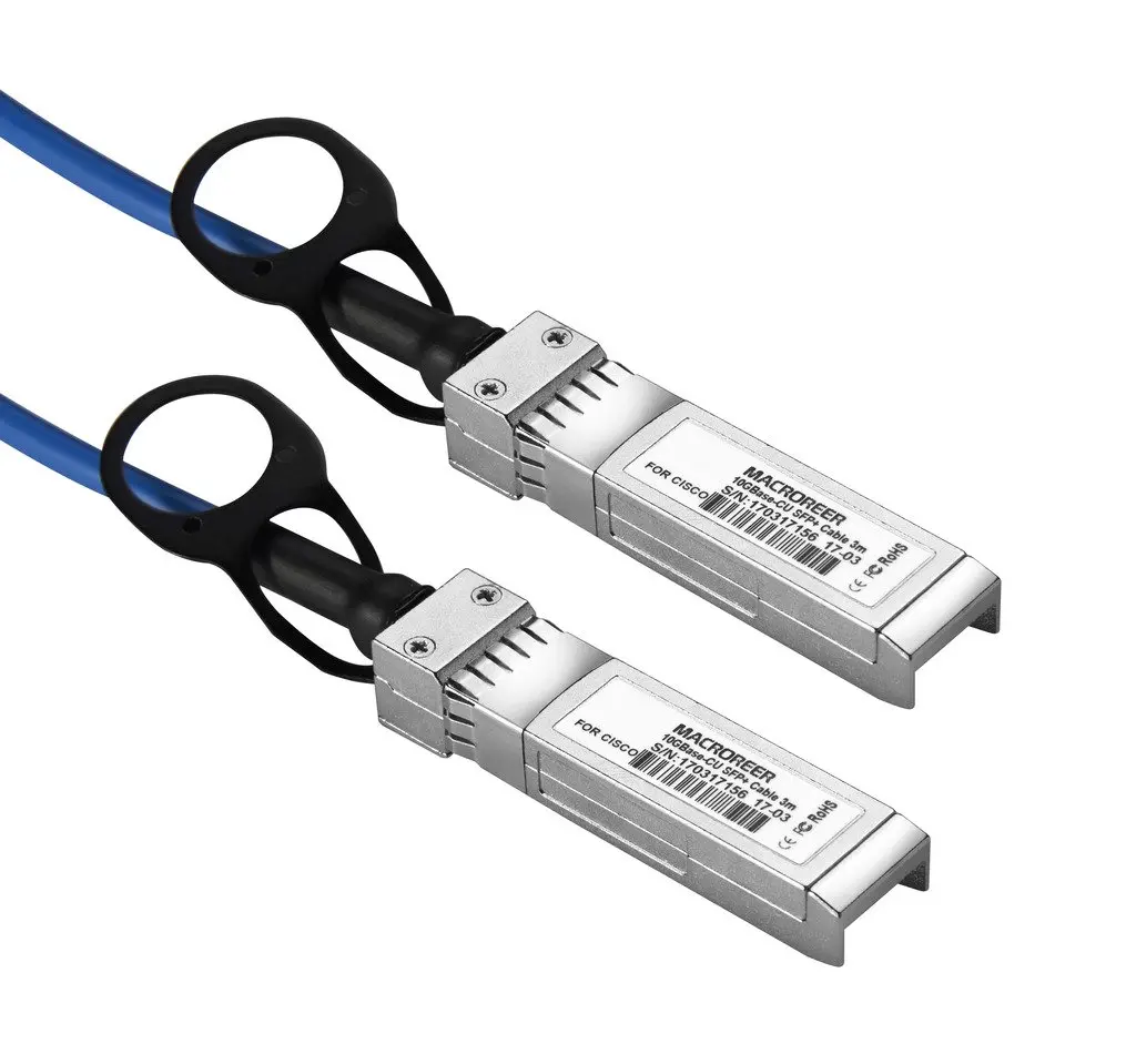 Macroreer SFP Cable, Copper DAC, 2m | Compatible with Cisco, Ubiquiti, D-Link, Mikrotik - view 2