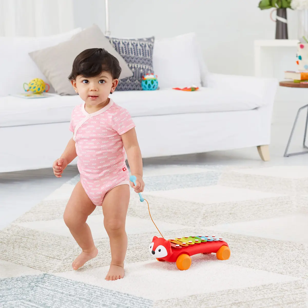 Skip Hop Xylophone Baby Toy, Explore & More, Fox | 8-Color Keys, Develops Fine Motor Skills - view 2