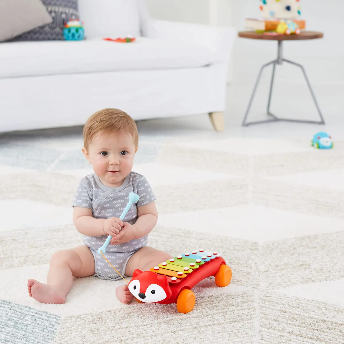 Skip Hop Xylophone Baby Toy, Explore & More, Fox | 8-Color Keys, Develops Fine Motor Skills - view 4