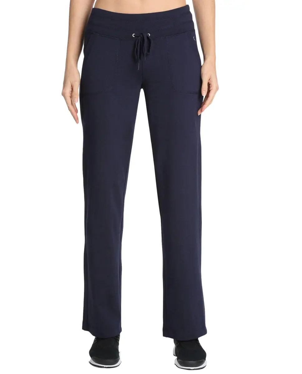 Danskin Women's Drawcord Pant X-Small Midnight Navy | Comfortable Yoga & Lounge Wear - main product image