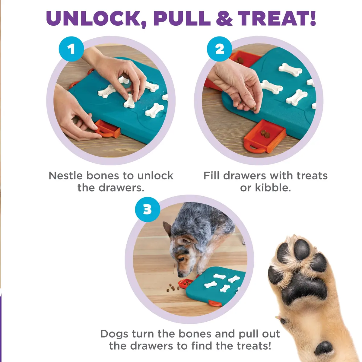 Outward Hound Nina Ottosson Dog Casino Treat Puzzle Toy 35.56 cm (14") | Advanced Level 3 Interactive Dog Enrichment - view 3