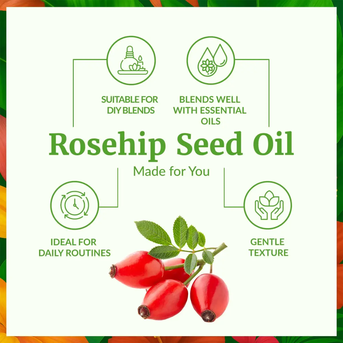 SVA ORGANICS Organic Rosehip Seed Oil 4 Fl Oz (118 ml) - Pure & Natural Carrier Oil - view 3