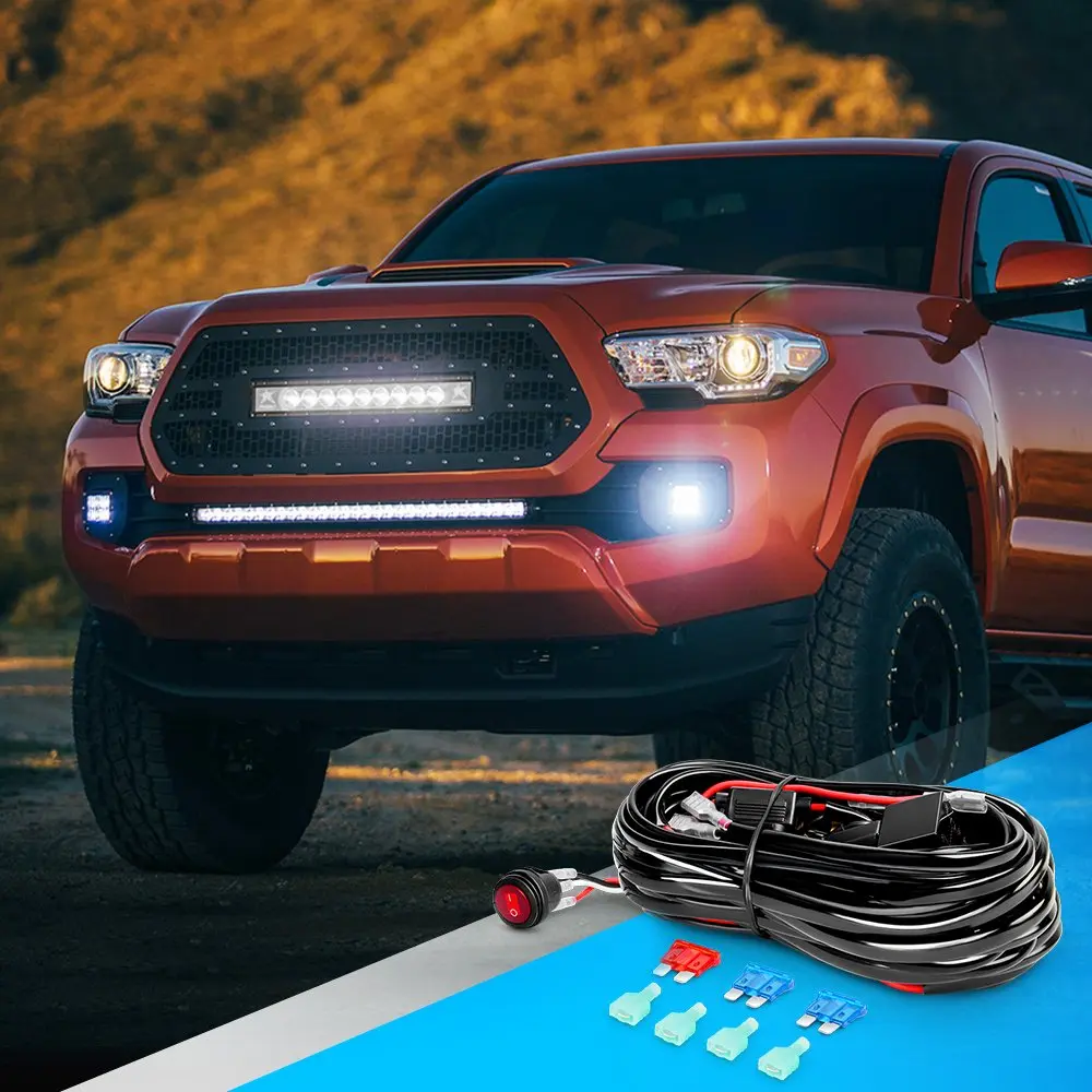 Nilight NI-WA 06 LED Light Bar Wiring Harness Kit with 2 Leads, 12V On/Off Switch, Relay & Fuse | 3.05 m (10 ft) Cable - view 9