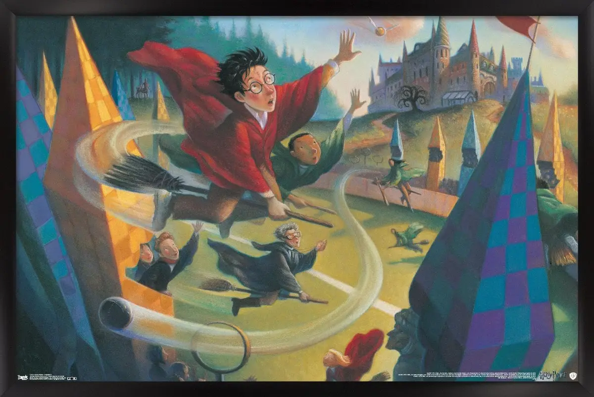 Trends International Wall Poster Harry Potter Quidditch 22.375 x 34 | Premium Satin Finish Wall Art - main product image