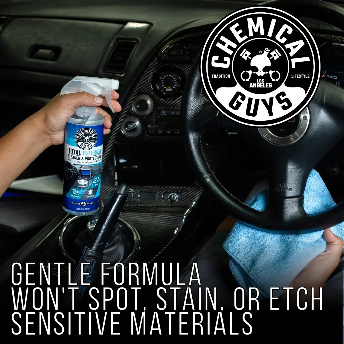 Chemical Guys Total Interior Cleaner & Protectant 16 oz | All-in-One Leather & Vinyl Surface Care - view 6