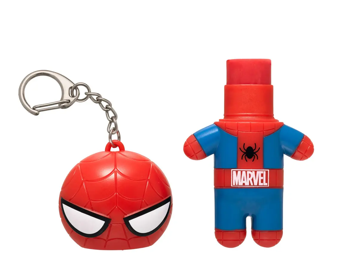 Lip Smacker Marvel Lip Balm Keychain 1 Count | Clear & Glossy, Fun & Giftable, Cruelty Free - Spiderman - view 2