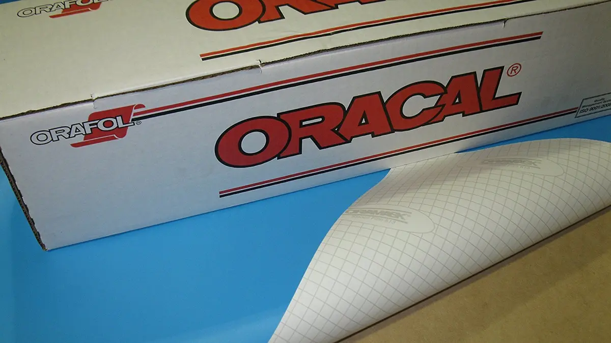 ORACAL Oramask 813 Low-Tack Paint Stencil Vinyl Roll 20ft x 1ft | Translucent Blue for Art & Craft - main product image