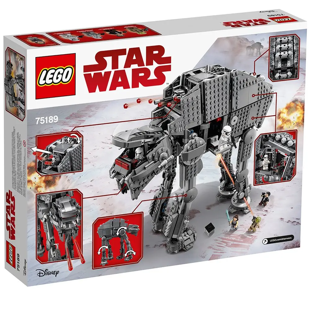 LEGO Star Wars Episode VIII First Order Heavy Assault Walker 75189 | 1376 Pieces, Movie Theme, Plastic - view 7