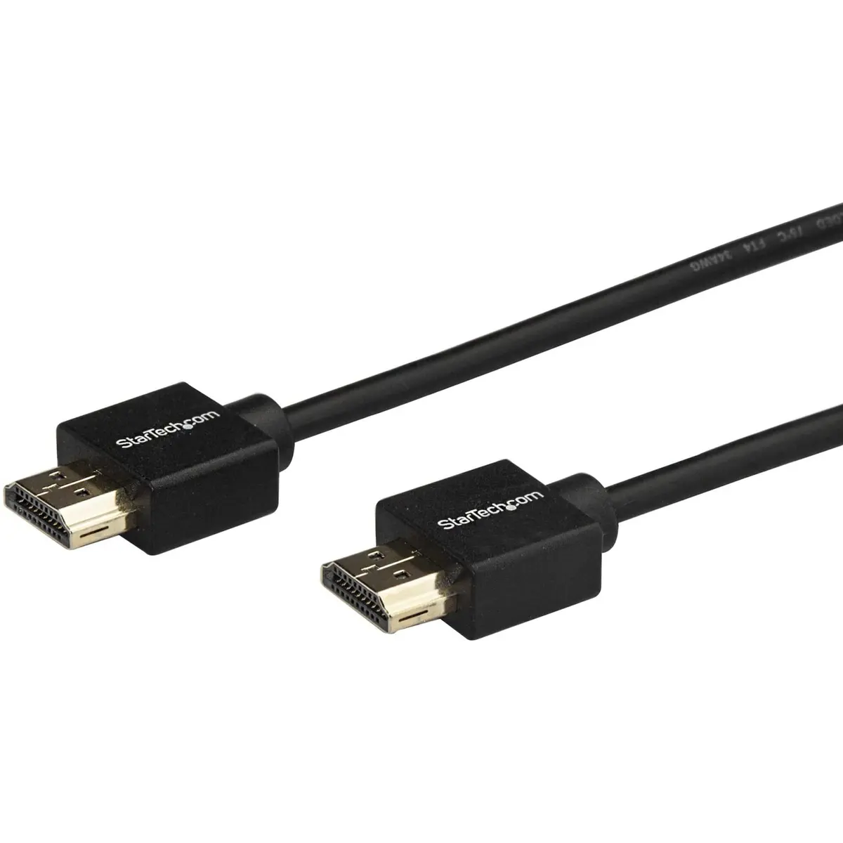 StarTech 6.6ft Slim HDMI 2.0 Cable, 4K 60Hz, HDR10, Male to Male Gripping | High-Speed HDMI with Ethernet, 4K@60Hz, HDR10, 32 Ch Audio - main product image