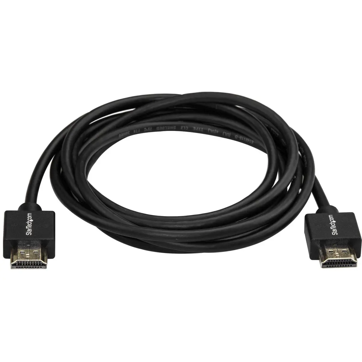 StarTech 6.6ft Slim HDMI 2.0 Cable, 4K 60Hz, HDR10, Male to Male Gripping | High-Speed HDMI with Ethernet, 4K@60Hz, HDR10, 32 Ch Audio - view 2