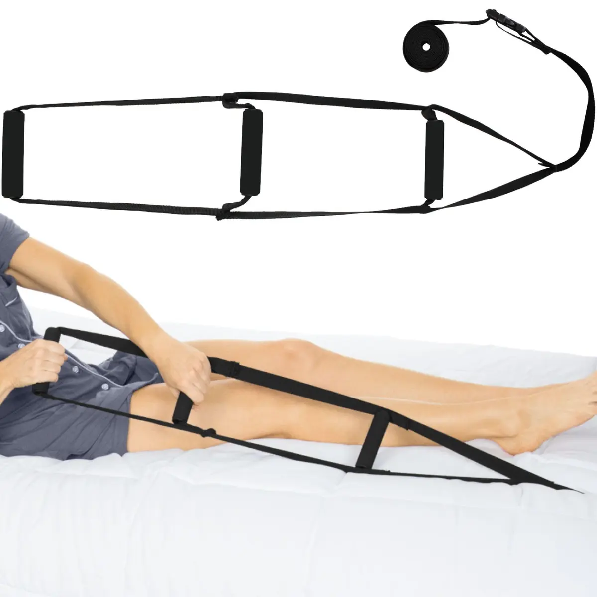 Vive Bed Ladder Assist - Pull Up Assist Device with Handle Strap Rope for Safe Mobility Support in India - main product image