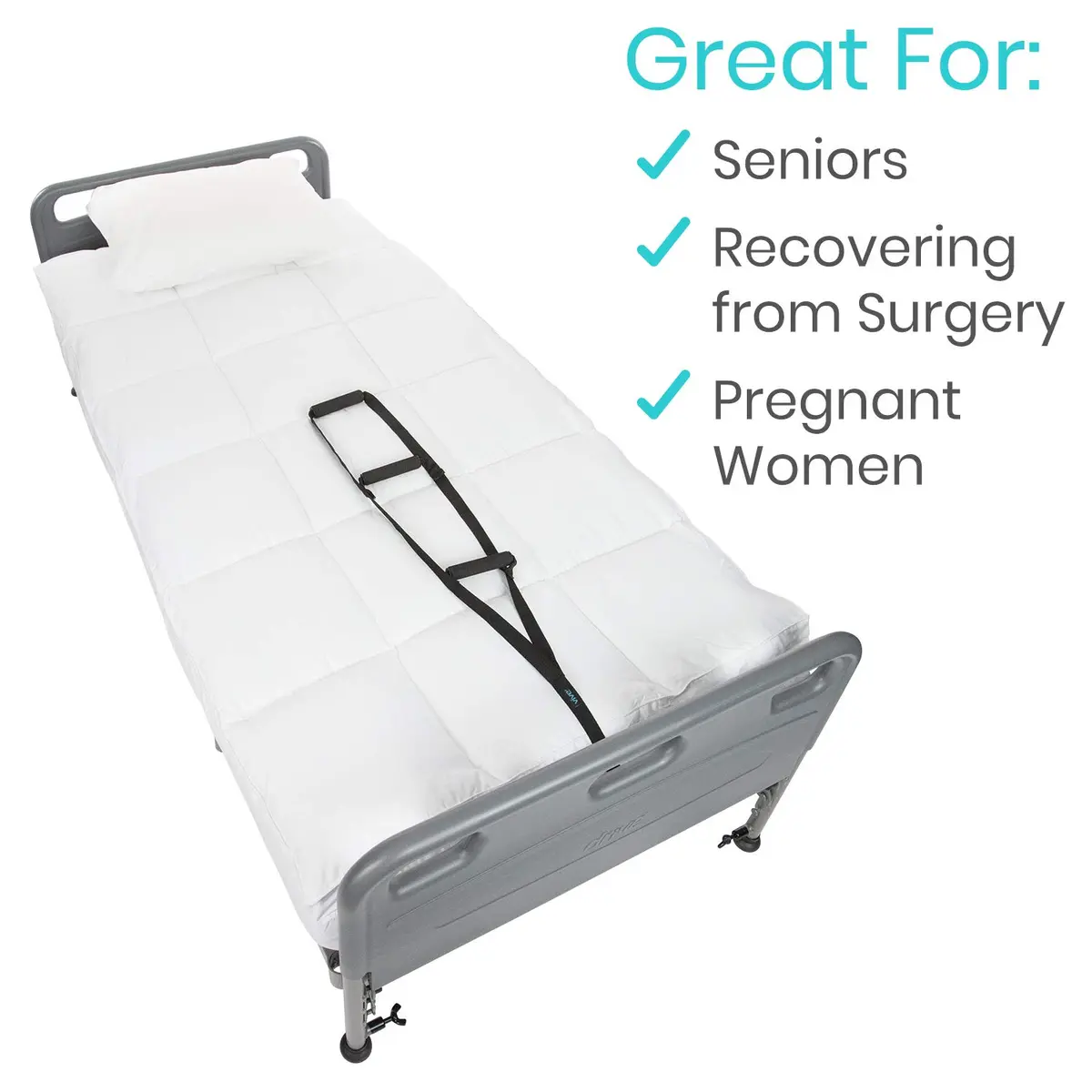 Vive Bed Ladder Assist - Pull Up Assist Device with Handle Strap Rope for Safe Mobility Support in India - view 7
