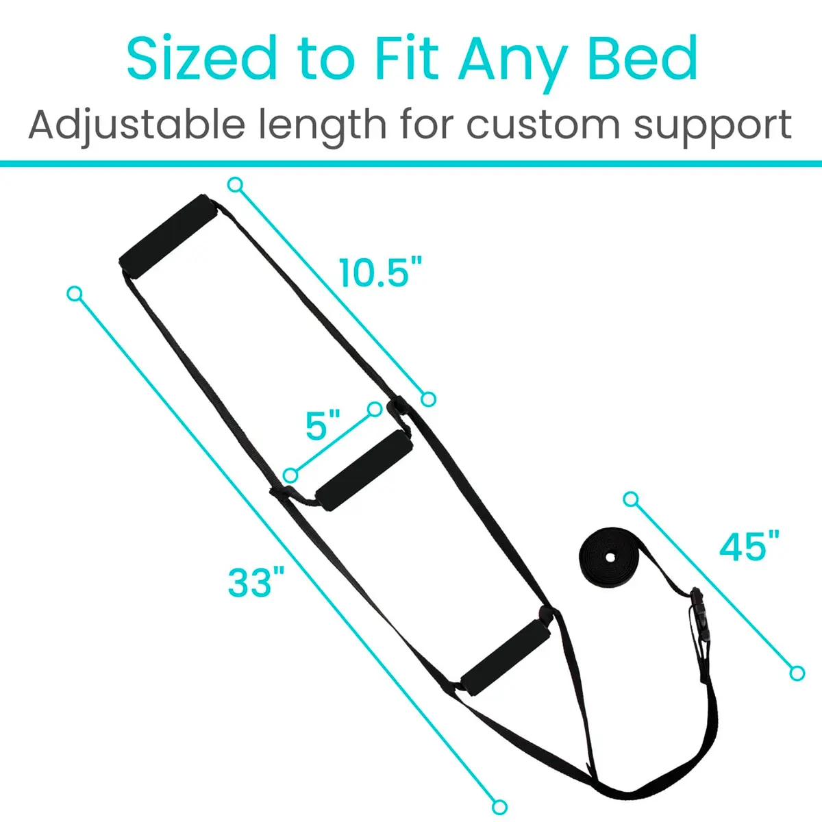 Vive Bed Ladder Assist - Pull Up Assist Device with Handle Strap Rope for Safe Mobility Support in India - view 3