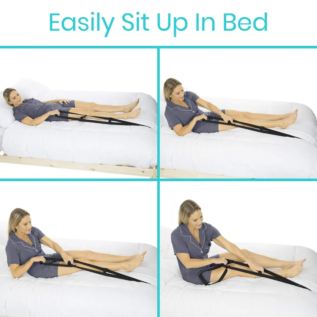 Vive Bed Ladder Assist - Pull Up Assist Device with Handle Strap Rope for Safe Mobility Support in India - view 4