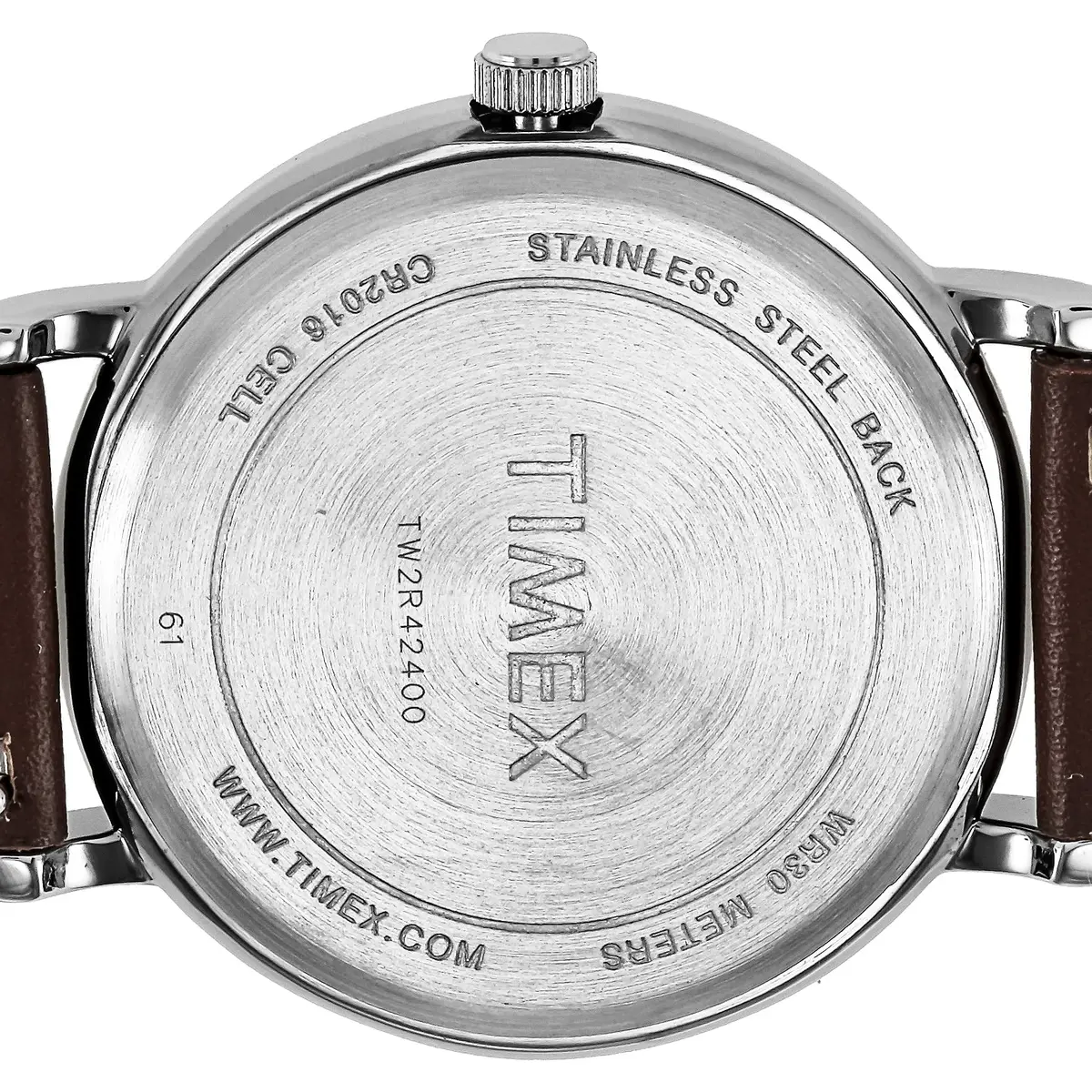 Timex Weekender 40mm Brown/Cream Leather Watch | Classic Style with INDIGLO Night-Light - view 2