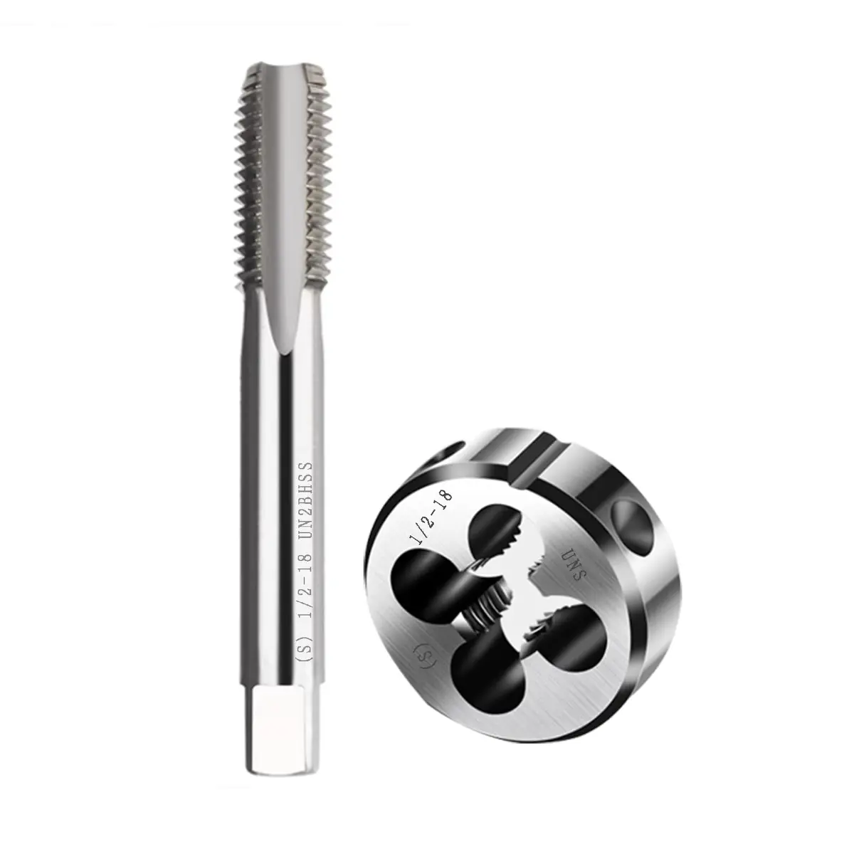 ASZLBYM 1/2-18 Tap And Die Set | HSS Round Thread Die for Machine & Hand Use (0.132kg) - view 3