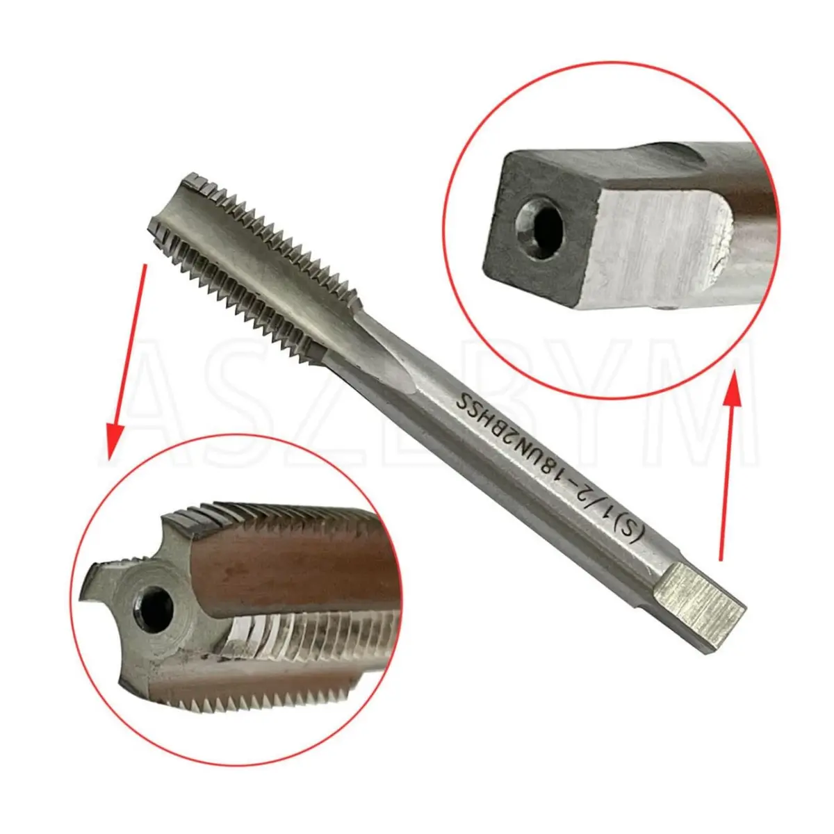 ASZLBYM 1/2-18 Tap And Die Set | HSS Round Thread Die for Machine & Hand Use (0.132kg) - view 4