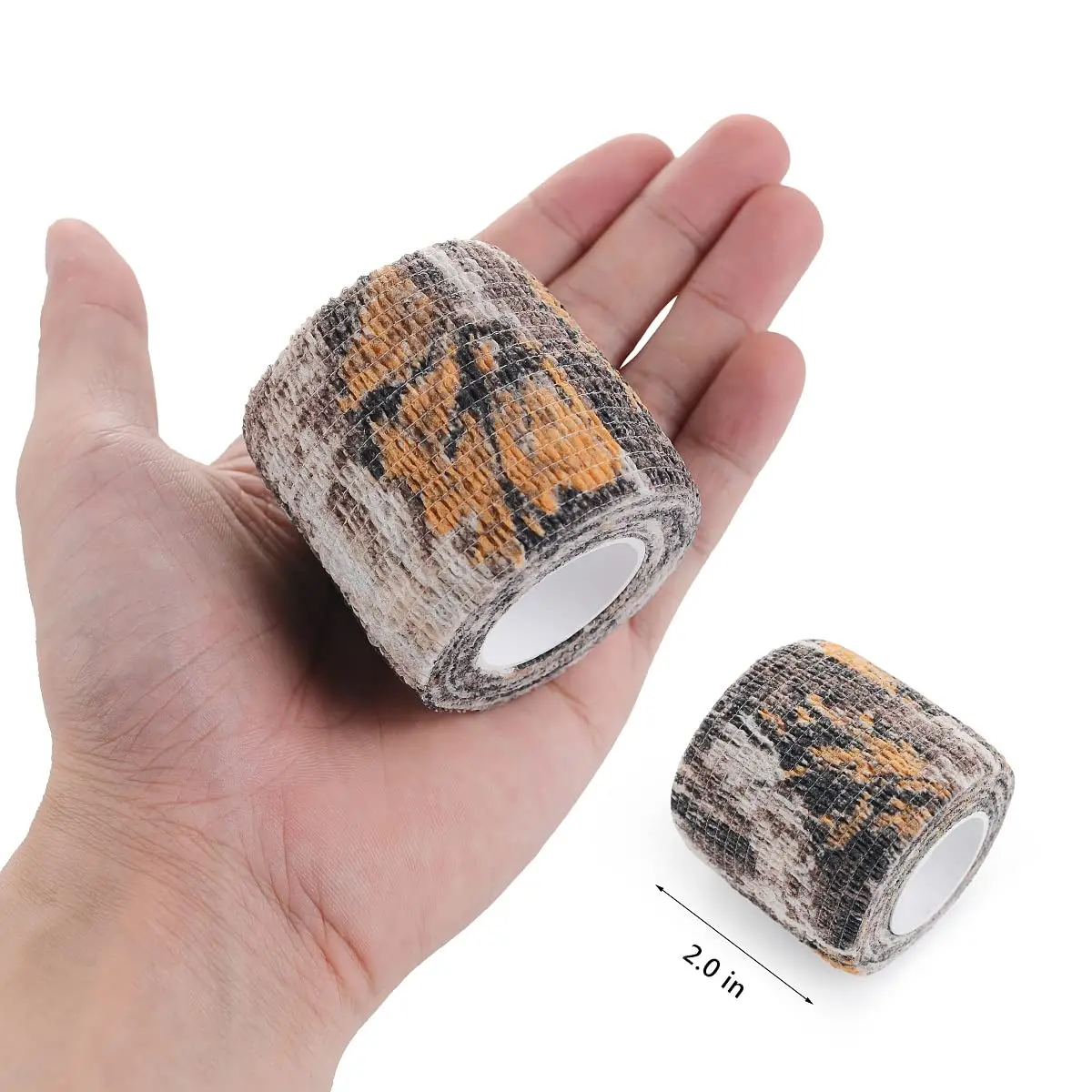 EAmber Camo Wrap Tape 5cm x 4.5m (2in x 14.76ft) | Self-Adhesive & Reusable Concealment Wrap - view 4